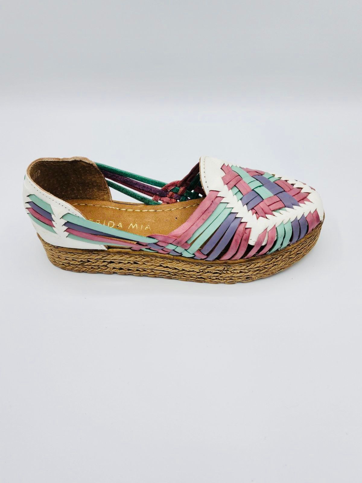 Women's Leather Huarache Sandals - Espadrille Colors