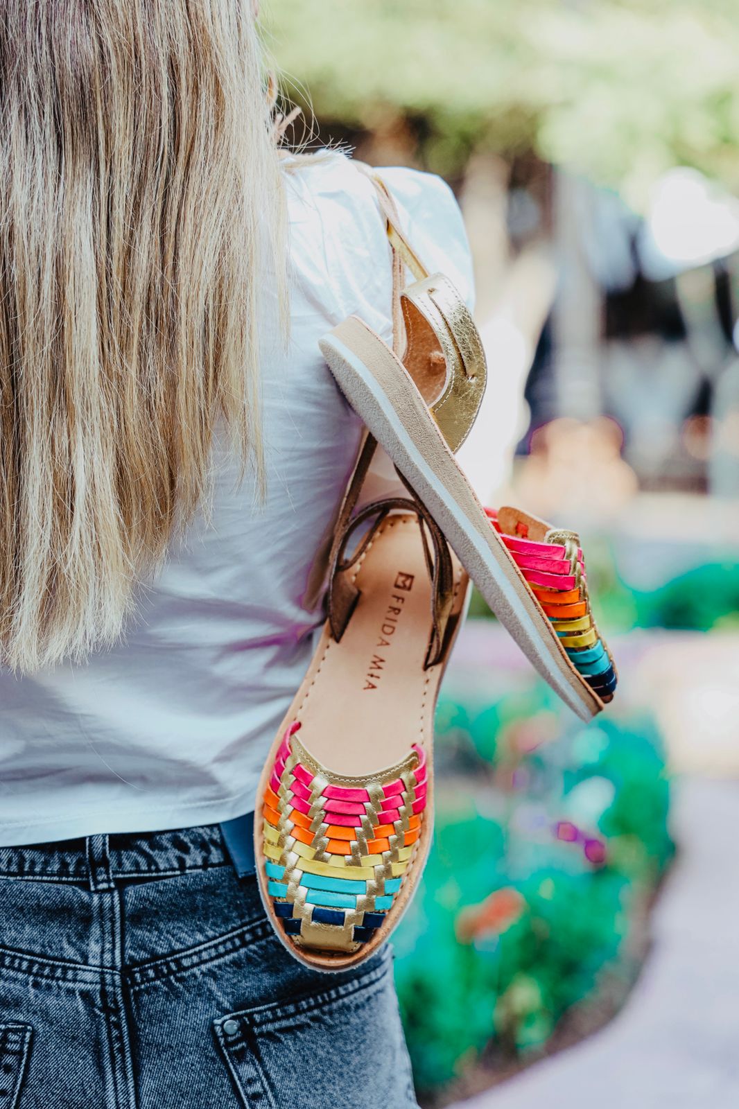 Huarache de colores on sale